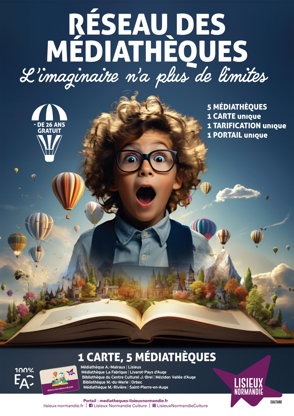affiche réseau des médiathèques