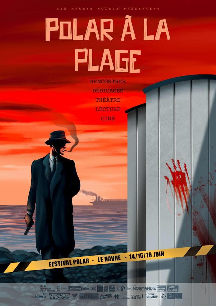 polar à la plage