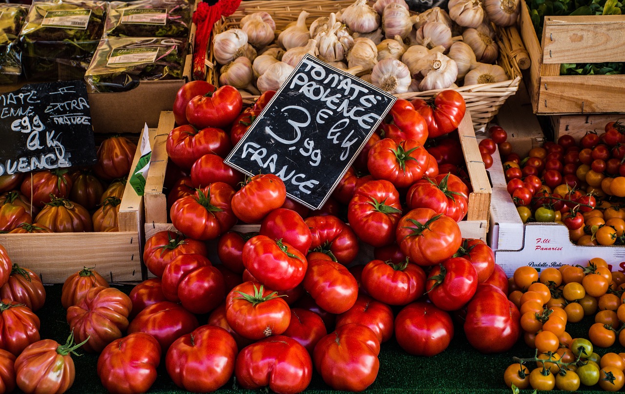 Etal de légumes
