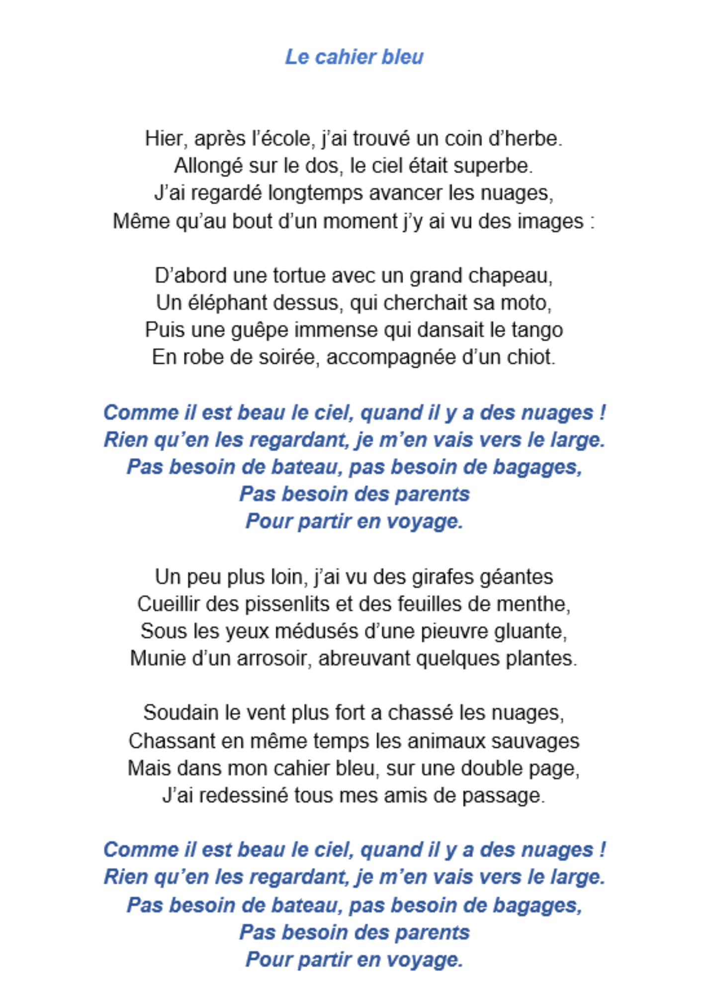 chanson