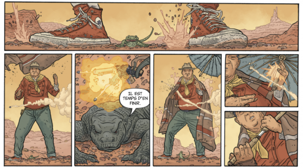 extrait de la BD The Shaolin cowboy