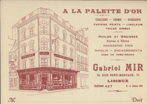 papiers à en-tête des commerces et industries lexoviennes