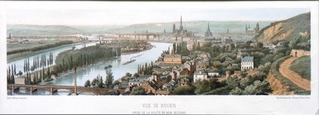 Rouen vue du Bon secours