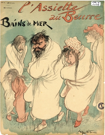 A. Robida : Bains de Mer - L'Assiette au Beure n°74, 30 août 1902