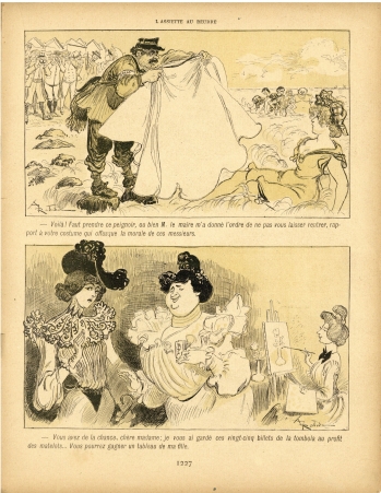 A. Robida : Bains de Mer - L'Assiette au Beure n°74, 30 août 1902