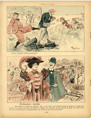 A. Robida : Bains de Mer - L'Assiette au Beure n°74, 30 août 1902