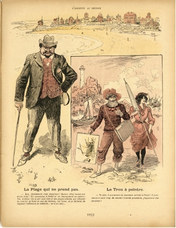 A. Robida : Bains de Mer - L'Assiette au Beure n°74, 30 août 1902