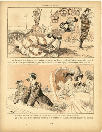 A. Robida : Bains de Mer - L'Assiette au Beure n°74, 30 août 1902