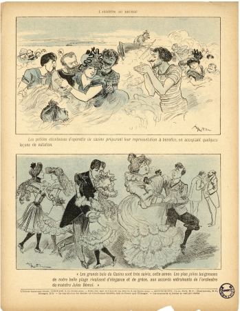 A. Robida : Bains de Mer - L'Assiette au Beure n°74, 30 août 1902