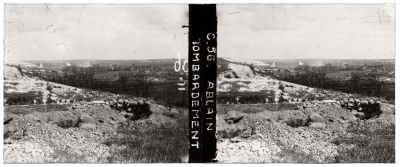 Guerre 14-18, France : 50 vues stéréoscopiques sur plaques de verre