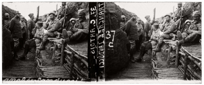 Guerre 14-18, France : 50 vues stéréoscopiques sur plaques de verre