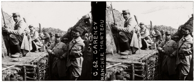 Guerre 14-18, France : 50 vues stéréoscopiques sur plaques de verre