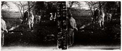 Guerre 14-18, France : 50 vues stéréoscopiques sur plaques de verre