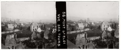 Guerre 14-18, France : 50 vues stéréoscopiques sur plaques de verre