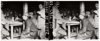 Guerre 14-18, France : 50 vues stéréoscopiques sur plaques de verre