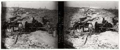 Guerre 14-18, France : 50 vues stéréoscopiques sur plaques de verre
