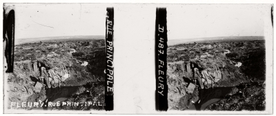 Guerre 14-18, France : 50 vues stéréoscopiques sur plaques de verre