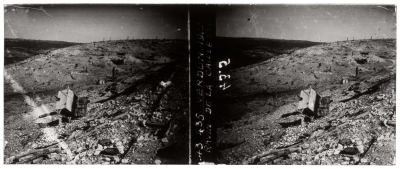 Guerre 14-18, France : 50 vues stéréoscopiques sur plaques de verre
