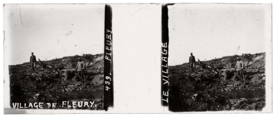 Guerre 14-18, France : 50 vues stéréoscopiques sur plaques de verre
