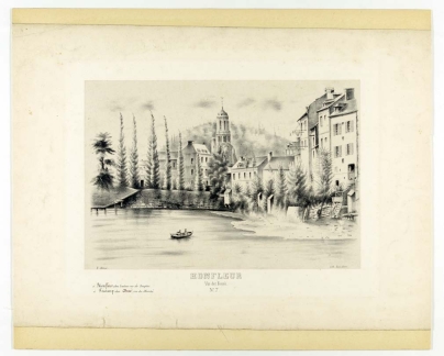 Honfleur : Vue des fossés.