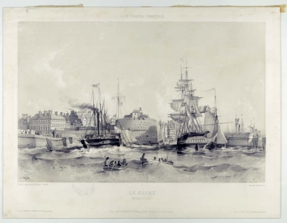 Le Havre : Entrée du port.