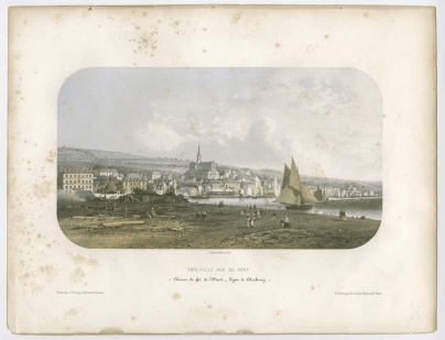 Trouville : Vue du port.