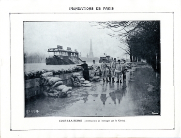 Inondations Paris janvier 1910.
