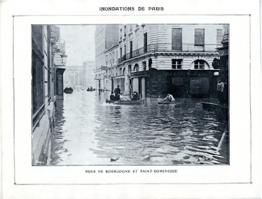 Inondations Paris janvier 1910.
