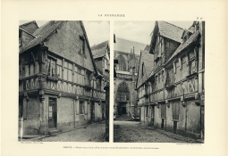 Lisieux. Maison d'angle, rue de la Paix, et maisons voisines. Lisieux. Maison d'angle, rue de la Paix, et maisons voisines.