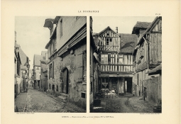 Lisieux. Maison, rue de la Paix, 23, et cour intérieure Lisieux. Maison, rue de la Paix, 23, et cour intérieure