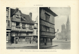 Lisieux. 1. Maison, rue de Caen, 72. 2. Maison du pharmacien, à l'angle de la Grande-Rue Lisieux. 1. Maison, rue de Caen, 72. 2. Maison du pharmacien, à l'angle de la Grande-Rue
