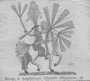 Manège et amphithéâtre d'exercice d'équitation