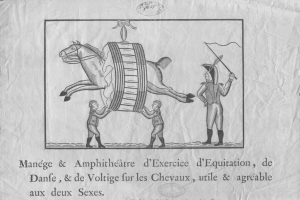 Manège et amphithéâtre d'exercice d'équitation