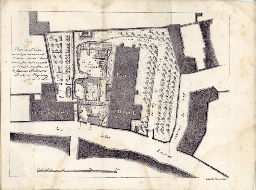 Mémoire sur les vestiges des thermes de Bayeux