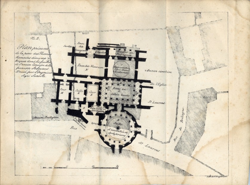 Mémoire sur les vestiges des thermes de Bayeux