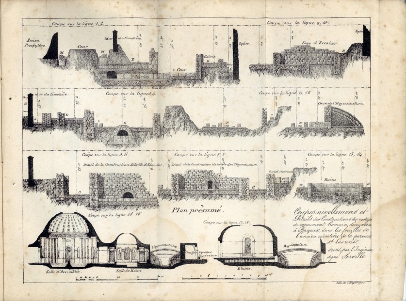 Mémoire sur les vestiges des thermes de Bayeux