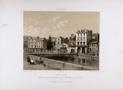 Honfleur - Terre-plein du quai de la Planchette et jetée de l'Ouest - 3351 ko Honfleur - Terre-plein du quai de la Planchette et jetée de l'Ouest - 3351 ko