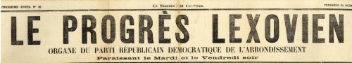 Le Progrès lexovien, vendredi 24 octobre 1919