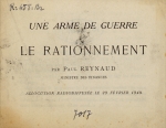 Une arme de guerre : le rationnement (1940)