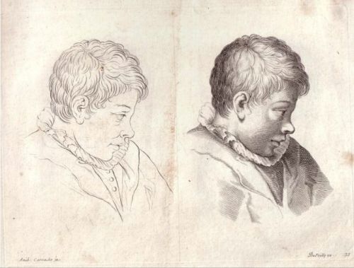 Livre de Portraiture d'Anibal Carrache.- A Paris : Chez F. de Poilly à l'image St Benoist, [ca1667]