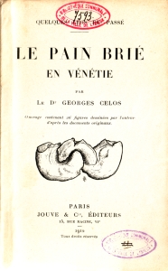 Le Pain brié en Vénétie (page de titre)