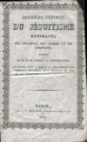 Derniers efforts du jésuitisme expirant (page de titre)
