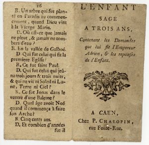 L'Enfant sage a trois ans