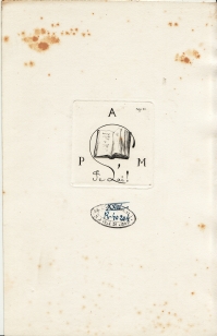 Ex-libris de l'auteur : Auguste POULET-MALASSIS (4.216 ko)