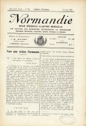 Normandie, revue régionale illustrée mensuelle, n°11 février 1918.