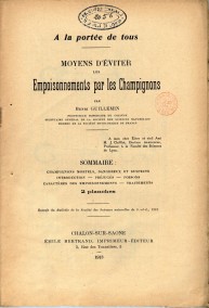 Moyens d'éviter les empoisonnements par les champignons (1913)