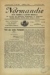 Normandie, revue régionale illustrée mensuelle, n°21-22 janvier-février 1919.
