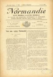 Normandie, revue régionale illustrée mensuelle, n°15 - juillet 1918.