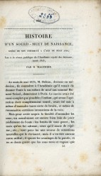 F. Magendie : Histoire d'un sourd-muet de naissance, guéri de son infirmité à l'âge de neuf ans (1825)