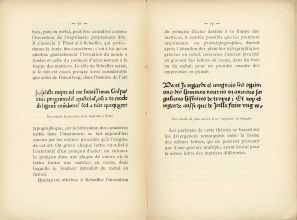 Fac-similé du premier livre imprimé à Paris.